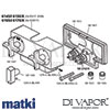 Matki EX917 X Elixir Modern Cross Exposed Dual Outlet Shower Mixer Dimension